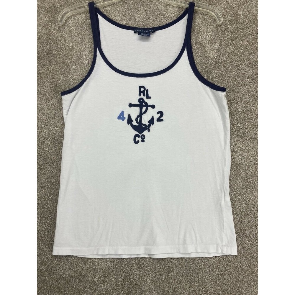 Ralph Lauren Women Large White Tank Top